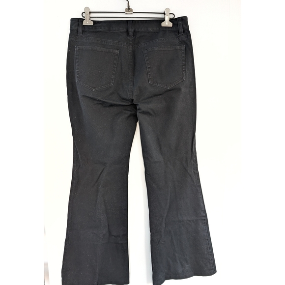 Michael Kors Flare Black Pants In Size 8 - Picture 5 of 7